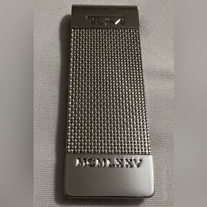 Tumi - Nassau Ballistic Etched Money Clip Wallet w/ RFID ID Lock for Men Silver